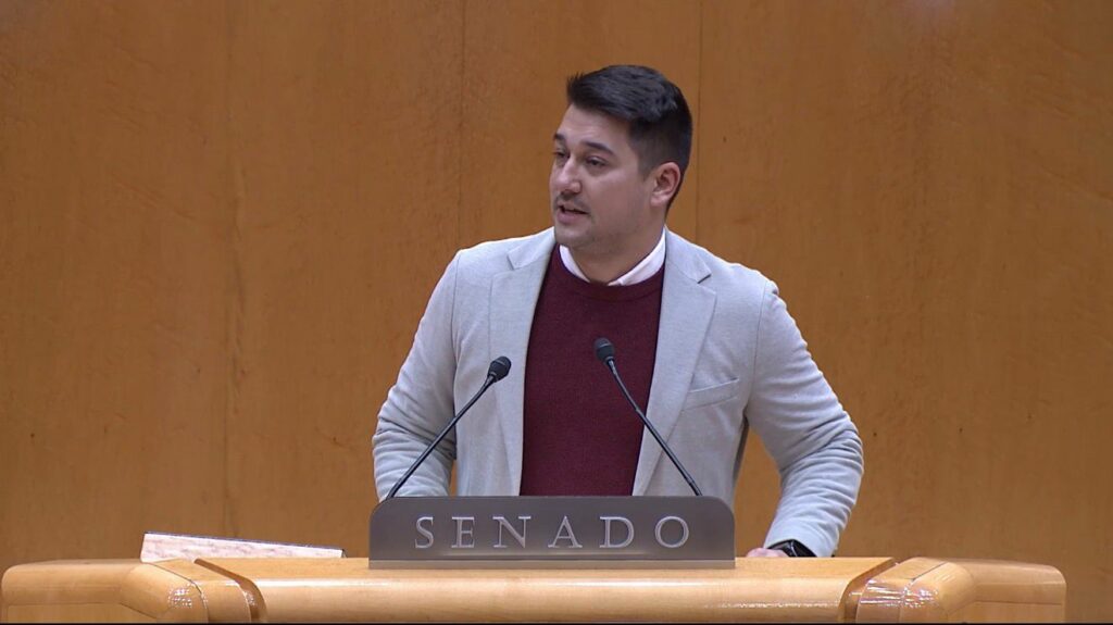 Fabián Chinea, senador de ASG, interviene en la Cámara Alta
