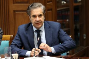 Jesús Ramos, portavoz adjunto de ASG en el Parlamento de Canarias, en la comisión