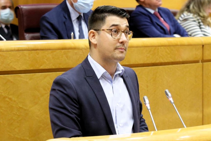 Fabián Chinea, senador de ASG, interviene en la Cámara Alta