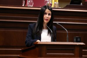 Melodie Mendoza, presidenta del Grupo Parlamentario Agrupación Socialista Gomera