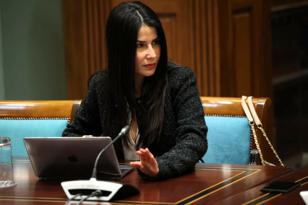 Melodie Mendoza, presidenta del Grupo Parlamentario Agrupación Socialista Gomera