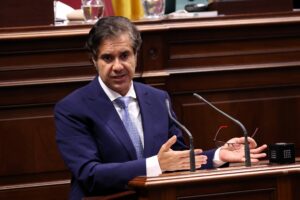 Jesús Ramos, portavoz adjunto del Grupo Parlamentario Agrupación Socialista Gomera (ASG), en la Cámara autonómica.