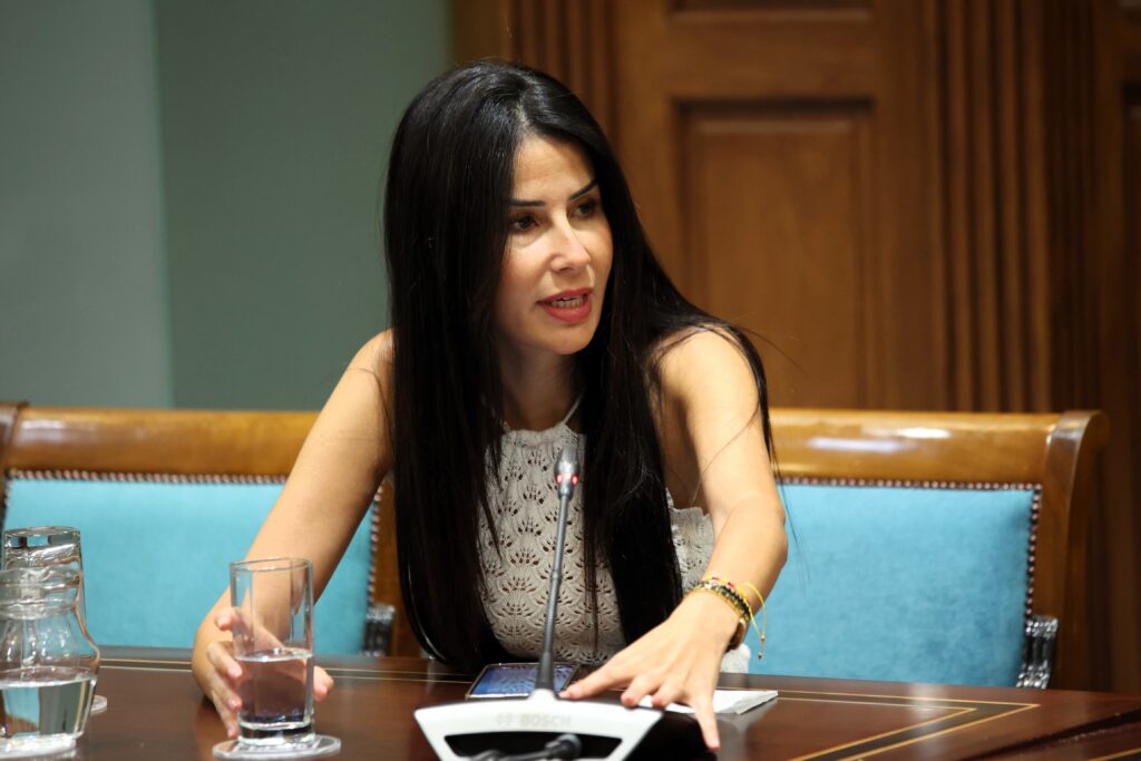 Melodie Mendoza, presidenta del Grupo Parlamentario Agrupación Socialista Gomera (ASG).