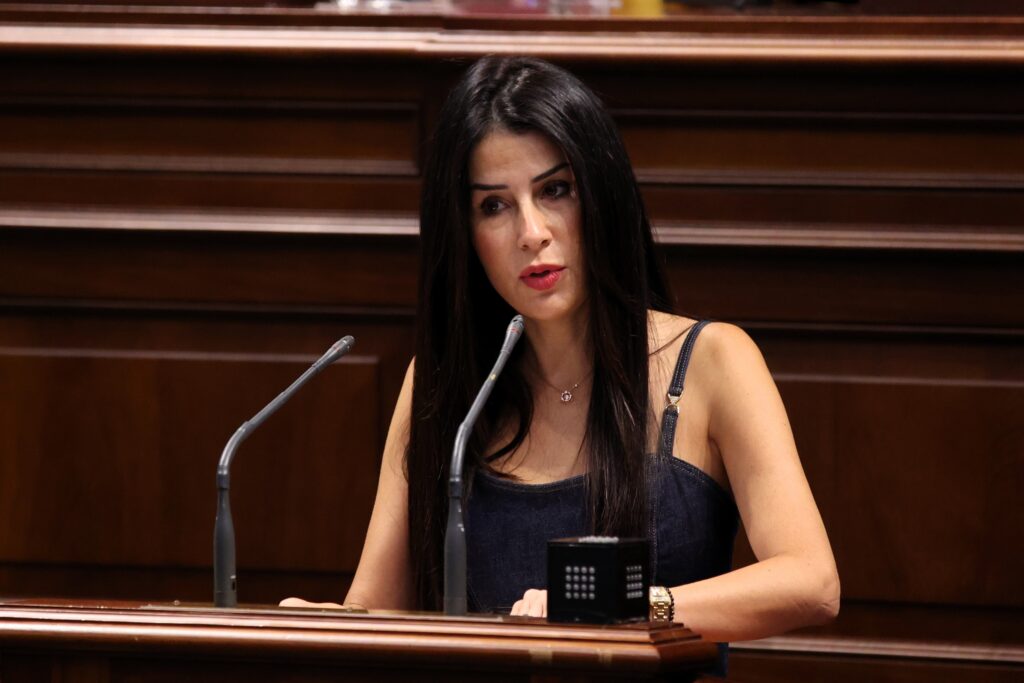Melodie Mendoza, presidenta del Grupo Parlamentario Agrupación Socialista Gomera (ASG), en la Cámara autonómica.