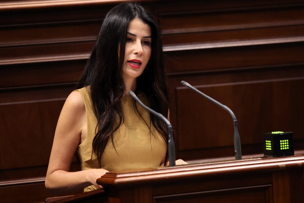Melodie Mendoza, presidenta del Grupo Parlamentario Agrupación Socialista Gomera (ASG).